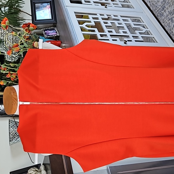 Anne Klein dress.  Size 12. Orange red - Picture 2 of 5